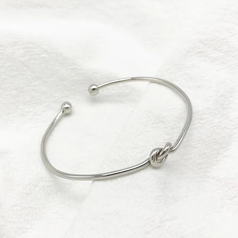 925 Sterling Silver Cuff Bangles for Women Party Open Bangle Bracelets