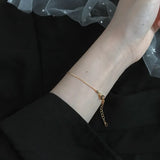 Ruifan 925 Silver Snake & Beads Chain Bracelet YBR163
