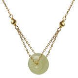 Ruifan Hetian Jade Pendant 925 Silver Bracelet for Women