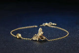 Natural Yellow Citrine/Green Olivine 14K 925 Sterling Silver Bracelets for Women
