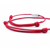 Red Rope Couple 925 Silver Bracelets Lucky Charm Wedding Jewelry