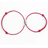 Red Rope Couple 925 Silver Bracelets Lucky Charm Wedding Jewelry
