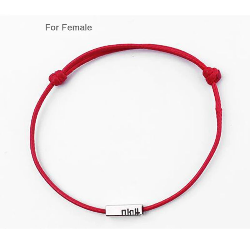 Red Rope Couple 925 Silver Bracelets Lucky Charm Wedding Jewelry