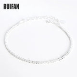 Ruifan 925 Silver Gypsophila Chain Bracelet for Women YBR145