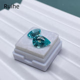 Lab Grown Paraiba Pear Shape Loose Gemstone for Jewelry Making