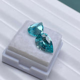 Lab Grown Paraiba Pear Shape Loose Gemstone for Jewelry Making