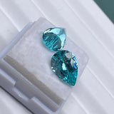 Lab Grown Paraiba Pear Shape Loose Gemstone for Jewelry Making
