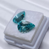 Lab Grown Paraiba Pear Shape Loose Gemstone for Jewelry Making
