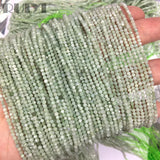 Burma Green Jades Micro Faceted Beads Light Green Spacer Stone