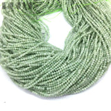 Burma Green Jades Micro Faceted Beads Light Green Spacer Stone