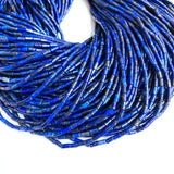 Ruiyi Natural Lapis Lazuli Tube 2x4mm Beads