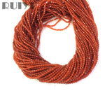 Ruiyi Orange Carnelian Micro Faceted Beads Small Spacer Stone