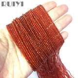 Ruiyi Orange Carnelian Micro Faceted Beads Small Spacer Stone