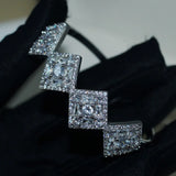 Rulalei Princess Cut Zircon Bangle for Women
