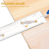 450MM Parallel Ruler for Nautical Charts Mapping