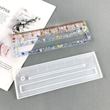Silicone Resin Mold Scale Ruler Epoxy Casting Mold for DIY Craft 124A