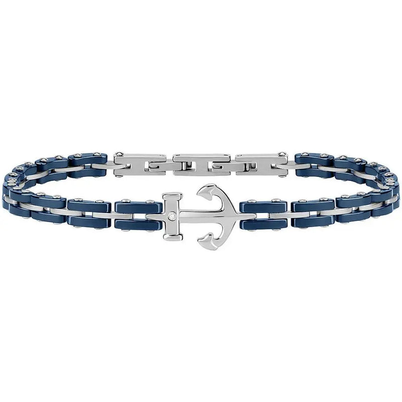 Anchor Charms Bracelet Men Ceramic Bracelet Stainless Steel Jewels Clasp