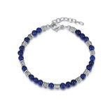 Adjustable Bead Bracelet Men Stainless Steel Gift for Him