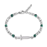 Stainless Steel Beaded Bracelet for Men and Women