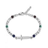 Stainless Steel Beaded Bracelet for Men and Women