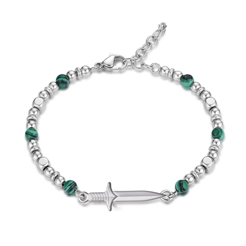 Stainless Steel Beaded Bracelet for Men and Women