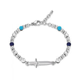 Stainless Steel Beaded Bracelet for Men and Women