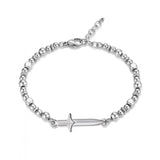 Stainless Steel Beaded Bracelet for Men and Women