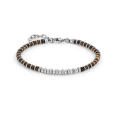 Stone Bead Bracelet Men Stainless Steel Women Jewelry