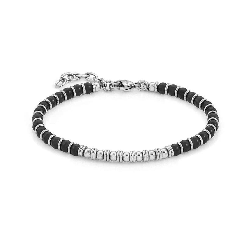 Stone Bead Bracelet Men Stainless Steel Women Jewelry