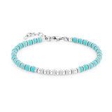 Stone Bead Bracelet Men Stainless Steel Women Jewelry
