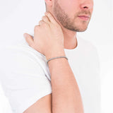 Men Link Bracelet Chain Adjustable Stainless Steel Charms Jewelry