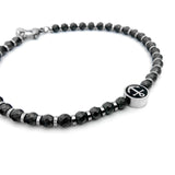 Men's Iron Ore Bracelet with Anchor Pendant