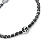Men's Iron Ore Bracelet with Anchor Pendant