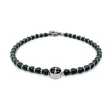 Men's Iron Ore Bracelet with Anchor Pendant