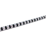 Men's Stainless Steel Bead Bracelet 3mm Adjustable Size
