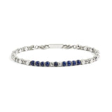 Natural Stone Bracelet with Stainless Steel Charm Bead