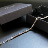 Stainless Steel Couples Bracelet with Quartz Stone