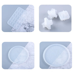 Rune Stone Silicone Resin Mold Divination Tray DIY Home Crafts