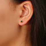 Hypoallergenic Stainless Steel Pearl Zircon Stud Earrings