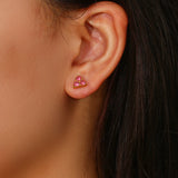 Hypoallergenic Stainless Steel Pearl Zircon Stud Earrings