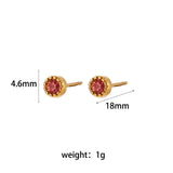 Hypoallergenic Stainless Steel Pearl Zircon Stud Earrings