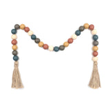 Rustic Pastoral Retro Style Beads String And Wooden Bead Garland