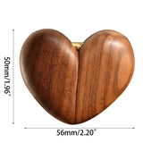 Rustic Walnut Wood Engagement Ring Box