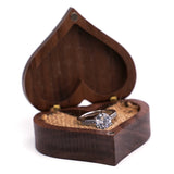 Personalized Rustic Wood Ring Earring Storage Box Holder