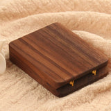 Personalized Rustic Wedding Ring Bearer Box Wooden Holder A5KE