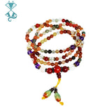 Rutilated Quartz Amethyst Bracelet Red Agate Necklace