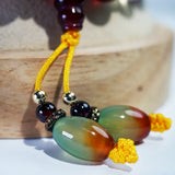 Rutilated Quartz Amethyst Bracelet Red Agate Necklace