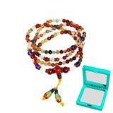Rutilated Quartz Amethyst Bracelet Red Agate Necklace