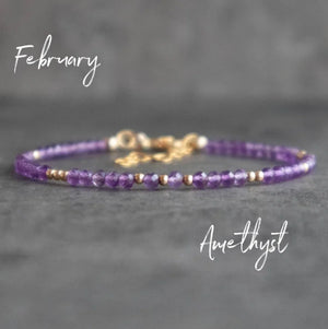 Rutiled Quartz Bracelet, Birthstone Jewelry for Gemini