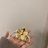 Metal Flowers Hairpin Hair Clips for Women Party Jewelry Headwear